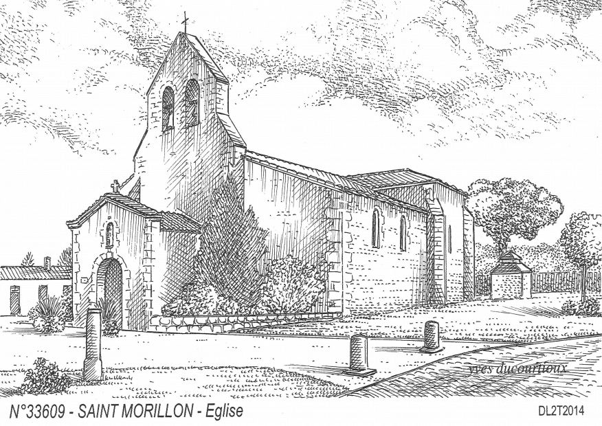 N 33609 - ST MORILLON - église
